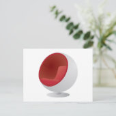 Moderne klassieke ontwerpstoel uit Finland Briefkaart (Staand voorkant)