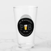 Moderne klassieke pub Drink glazen pint bierglas (Voorkant)