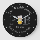 Moderne klassieke pub LG. Wandklok (Voorkant)