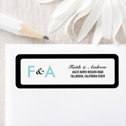 Moderne Klassieke Return Address Labels (Insitu)