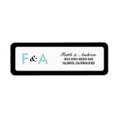 Moderne Klassieke Return Address Labels (Voorkant)