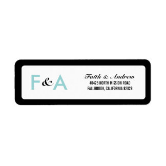 Moderne Klassieke Return Address Labels