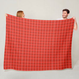 Moderne klassieke rode plaid fleece deken