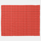 Moderne klassieke rode plaid fleece deken (Voorkant (Horizontaal))