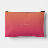 Moderne Klassieke Roze & Oranje Monogram Etui (Voorkant)