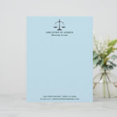 Moderne klassieke schalen van de rechtspraak Lette Briefhoofd (Staand voorkant)