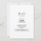 Moderne Klassieke Simple Wedding Vrijgezellenfeest Kaart (Voorkant)