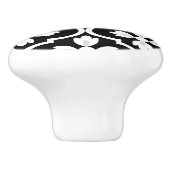 Moderne, klassieke Spaanse Middellandse Zee zwart, Keramische Knop (Zijkant)