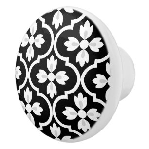 Moderne, klassieke Spaanse Middellandse Zee zwart, Keramische Knop