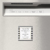 Moderne klassieke streep slaat de datum op magneet (Insitu (Vaatwasser))