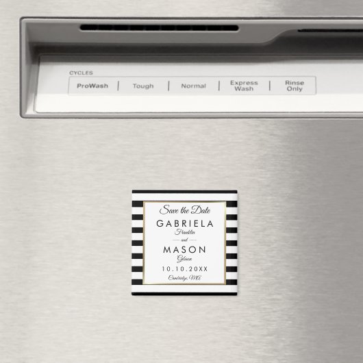 Moderne klassieke streep slaat de datum op magneet (Insitu (Vaatwasser))