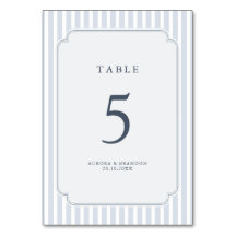 Moderne Klassieke Strepen Stofblauw Vintage Bruilo