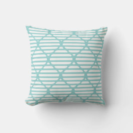 Moderne klassieke turquoise-breedbeeldbuis kussen