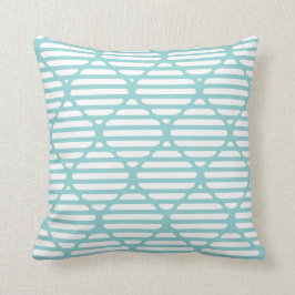 Moderne klassieke turquoise-breedbeeldbuis kussen