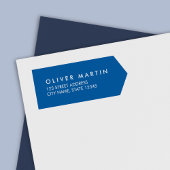 Moderne klassieke zijbanner Return-adres Zelfinktende Stempel