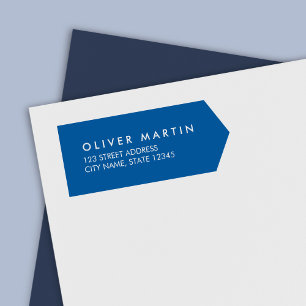 Moderne klassieke zijbanner Return-adres Zelfinktende Stempel