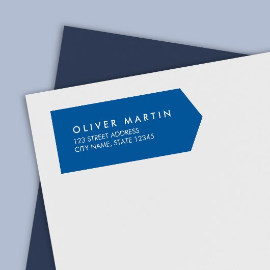 Moderne klassieke zijbanner Return-adres Zelfinktende Stempel