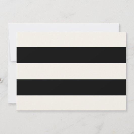 Moderne klassieke zwarte doos Bord Opslaan datum Kaart (Achterkant)