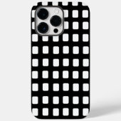 Moderne klassieke zwarte en witte vierkantjes Case-Mate iPhone case (Achterkant)