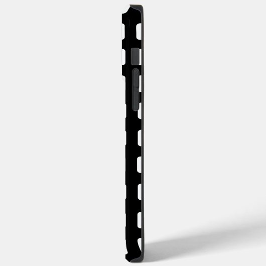 Moderne klassieke zwarte en witte vierkantjes Case-Mate iPhone case (Achterkant / Links)