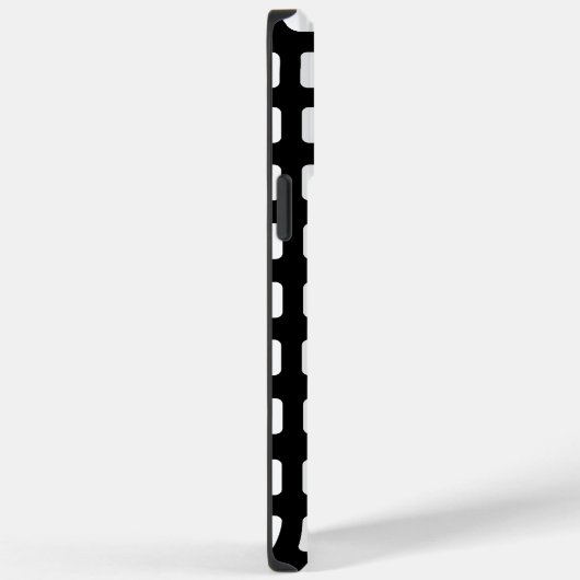 Moderne klassieke zwarte en witte vierkantjes Case-Mate iPhone case (Achterkant / Rechts)