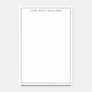 Moderne klassieke zwarte professionele dunne lijn post-it® notes