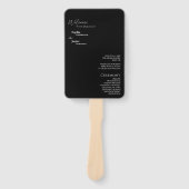 Moderne klassieke zwarte-weddenschapsprogramma Fan Handwaaier (Voorkant)