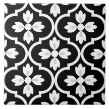 Moderne, klassieke zwarte, witte Spaanse Middellan