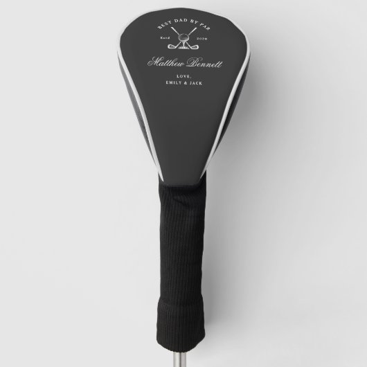 Moderne Klassieker Beste Papa Par Golf Golfheadcover (Voorkant)