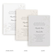 Moderne Klassieker Delicate Wild Roses Witte Bruil Kaart