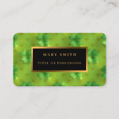 Moderne klaver 4 Lijsten Groen Collectie Visitekaartje (Voorkant)