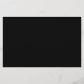 Moderne Klaver Logo Luxe Boetiek Foto Zwart Flyer (Achterkant)