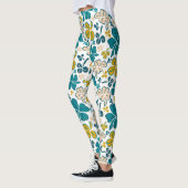 Moderne Klaver Shamrock Patroon St. Patrick`s Day Leggings (Links)