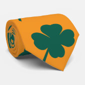 Moderne Klaver St. Patricks Dag  Stropdas (Opgerold)