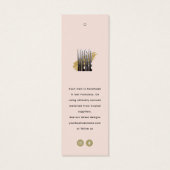 Moderne kleding Bewaar Label ophangen Mini Visitekaartjes (Achterkant)