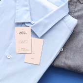Moderne kleding Boutique Blush Pink Price label Visitekaartje