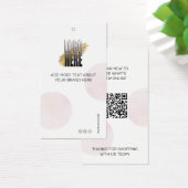 Moderne Kleding Logo QR Code Mode Display Label Visitekaartje (Bureau)
