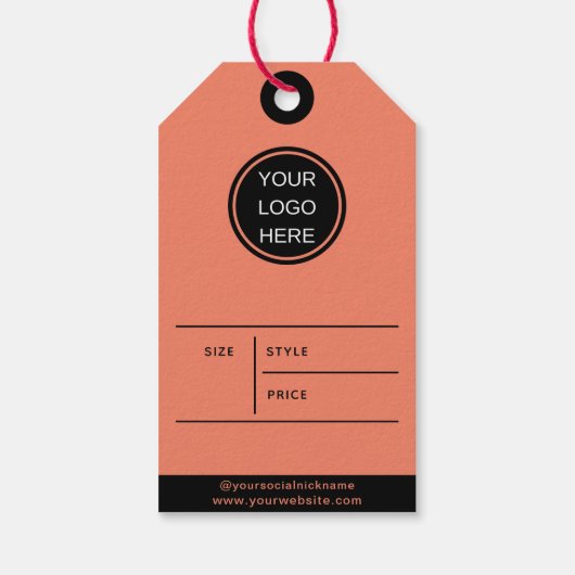 Moderne Kleding voor Kleine Bedrijven Prijs Hang L Cadeaulabel (Achterkant)