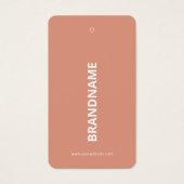 Moderne Kledingprijs Hang Label Visitekaartje (Voorkant)