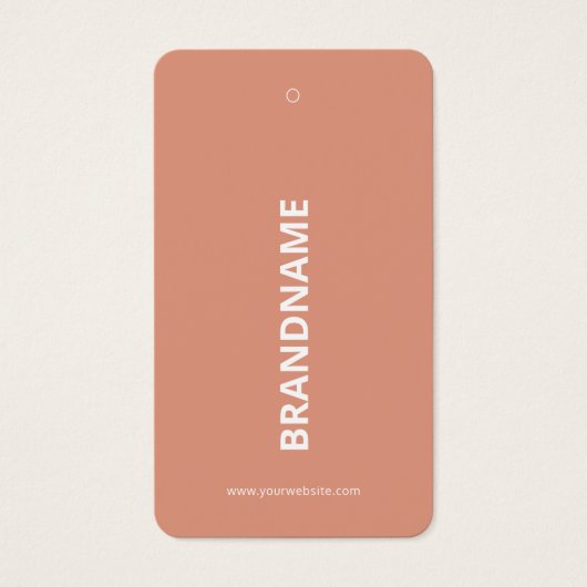 Moderne Kledingprijs Hang Label Visitekaartje (Voorkant)