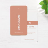 Moderne Kledingprijs Hang Label Visitekaartje (Bureau)
