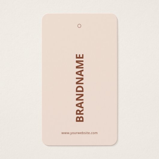 Moderne Kledingprijs Hang Label Visitekaartje (Voorkant)