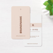 Moderne Kledingprijs Hang Label Visitekaartje (Bureau)
