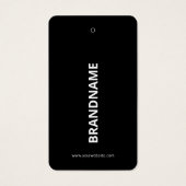 Moderne Kledingprijs Hang Label Visitekaartje (Voorkant)