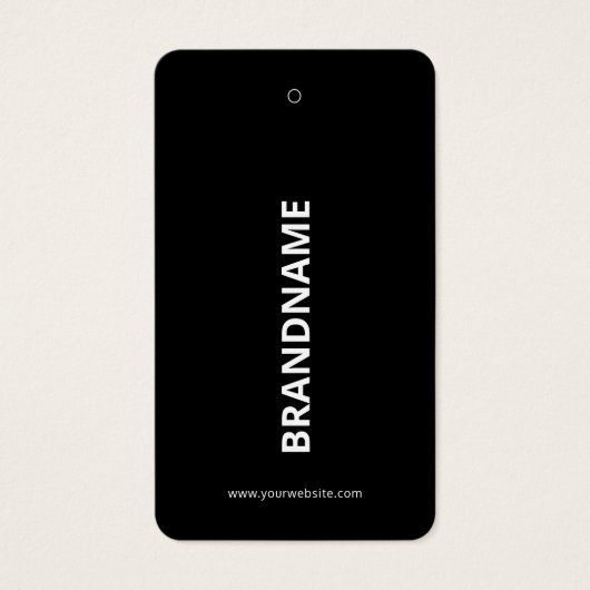 Moderne Kledingprijs Hang Label Visitekaartje (Voorkant)