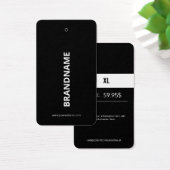 Moderne Kledingprijs Hang Label Visitekaartje (Bureau)