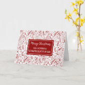 Moderne kleindochter in de wet Vrolijk Kerstfeest Kaart (Gele Bloem)