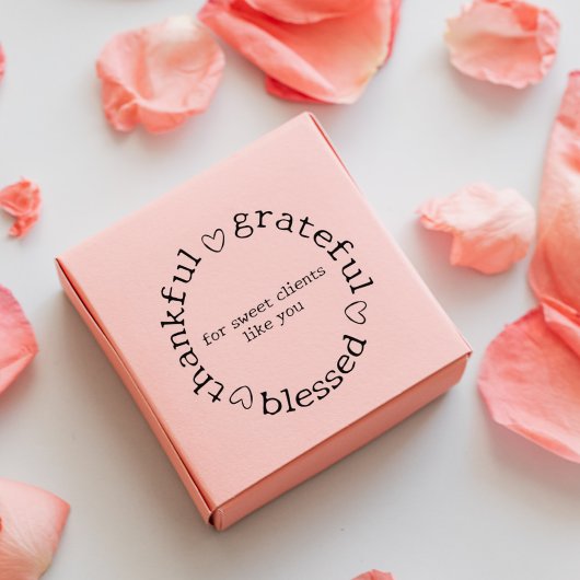 Moderne kleine bedrijven dank u, aangepaste berich rubberstempel