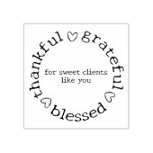 Moderne kleine bedrijven dank u, aangepaste berich rubberstempel (Afrduk)