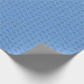 Moderne kleine blauwe Zeemeermin schaal Cadeaupapier (Hoek)